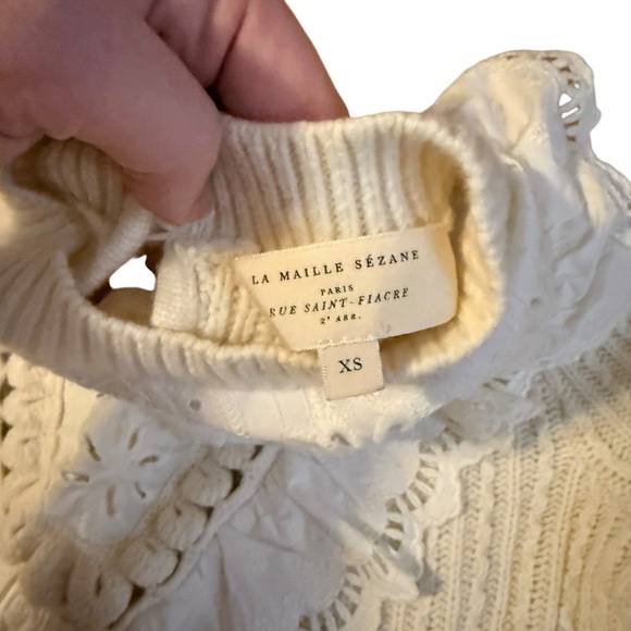 Sézane Armel Jumper in Cream Size XS - Picture 4 of 6